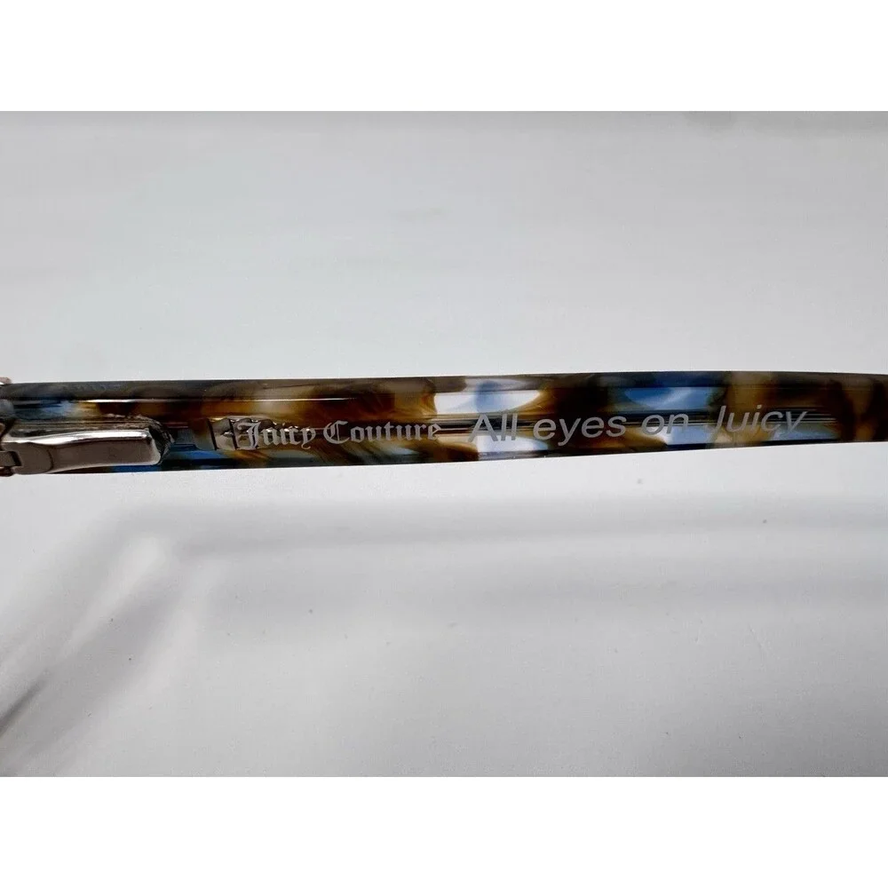Juicy Couture JU223 09Q Eyeglass Frames Only 53-17-135 Brown Blue Tortoise